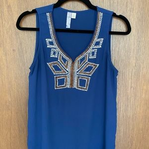 Alya Sleeveless Beaded Blouse